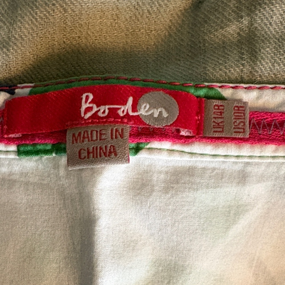 Boden Floral A-Line Skirt - Green, Pink, Blue, Gray - Picture 2 of 7